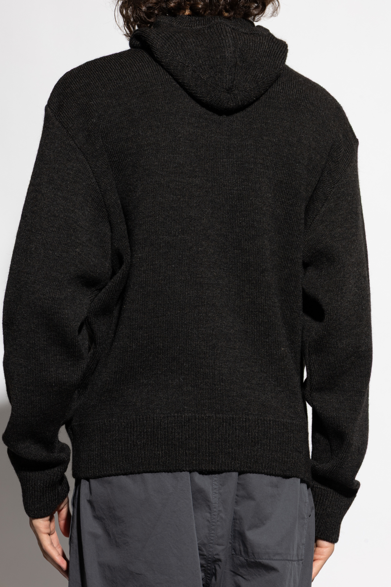 【新品】lemaire hood バラクラバ　ニット　フード　黒　Sサイズ Grey Hooded sweater Lemaire - Vitkac France